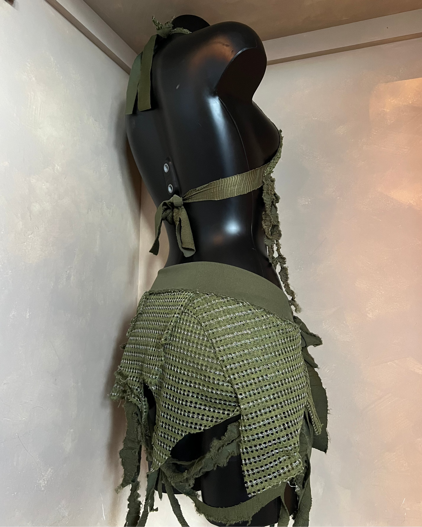 Kahki layered co-ord