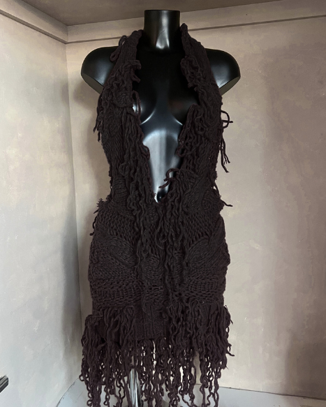 New! PLUNGE knit dress