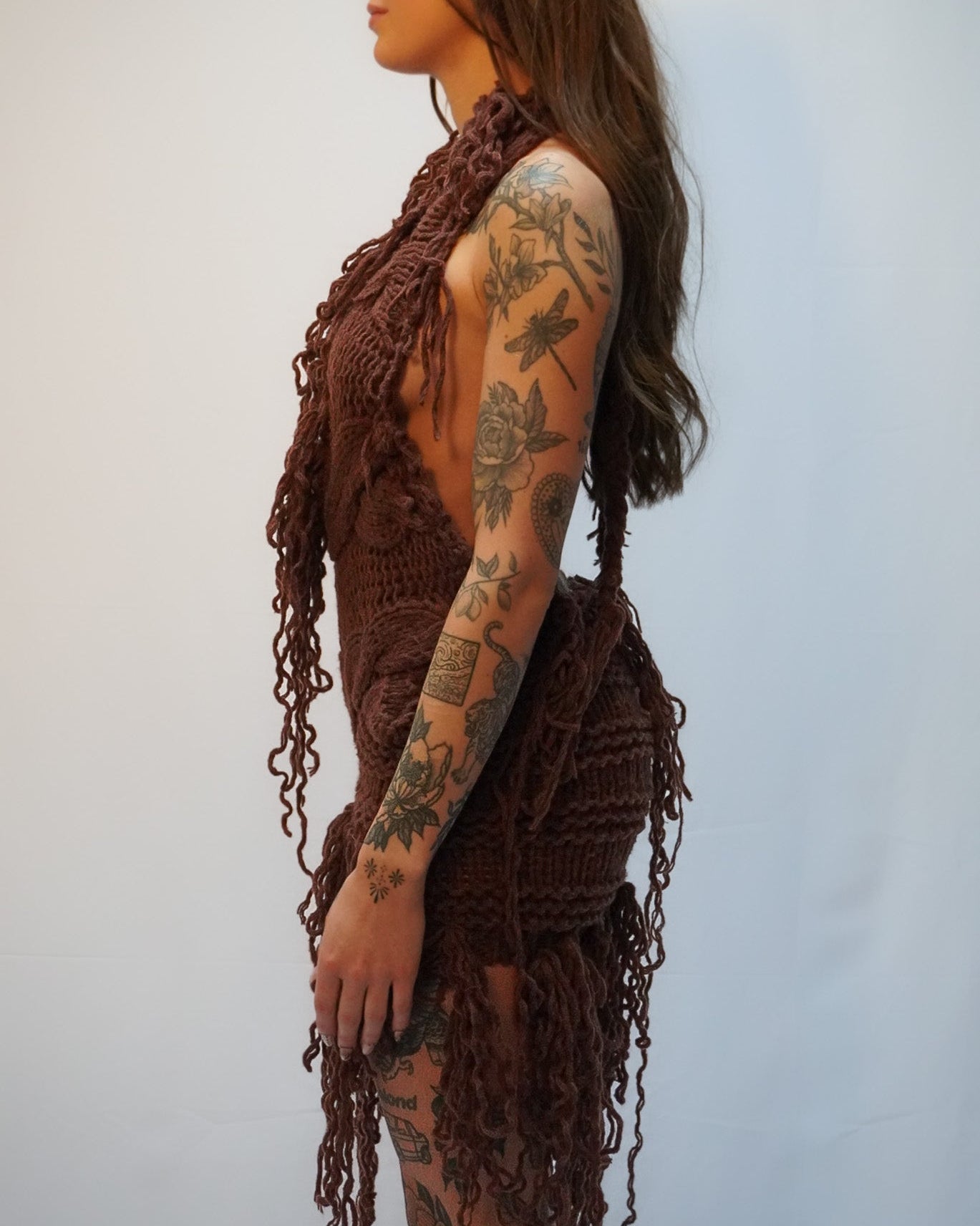 New! PLUNGE knit dress