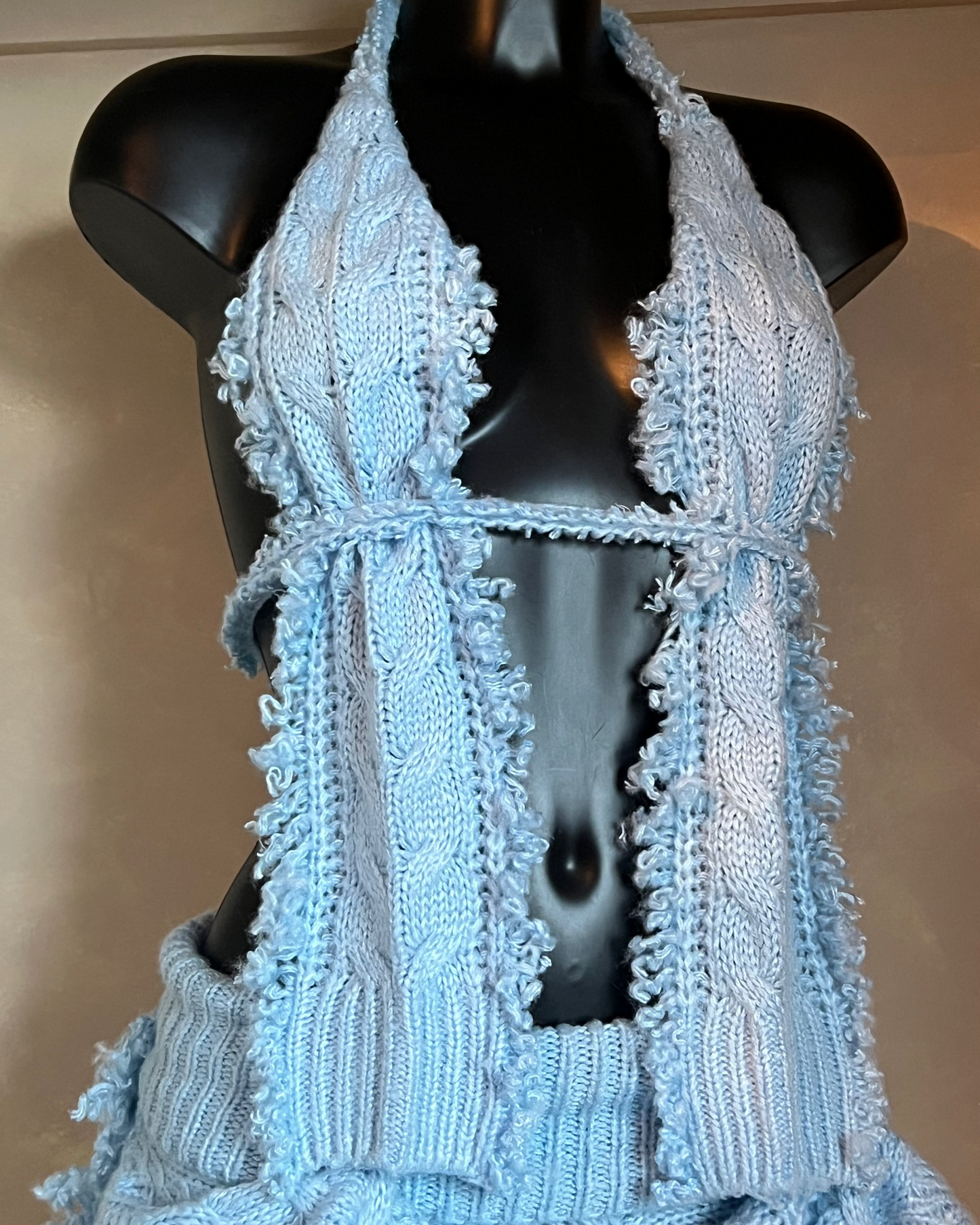 Baby blue knit set
