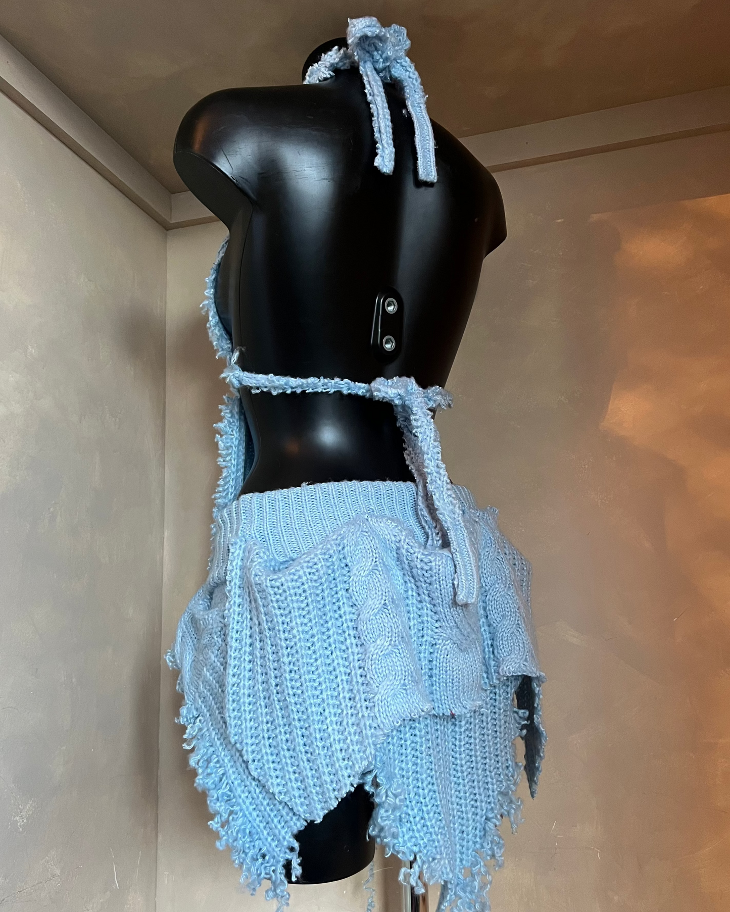 Baby blue knit set
