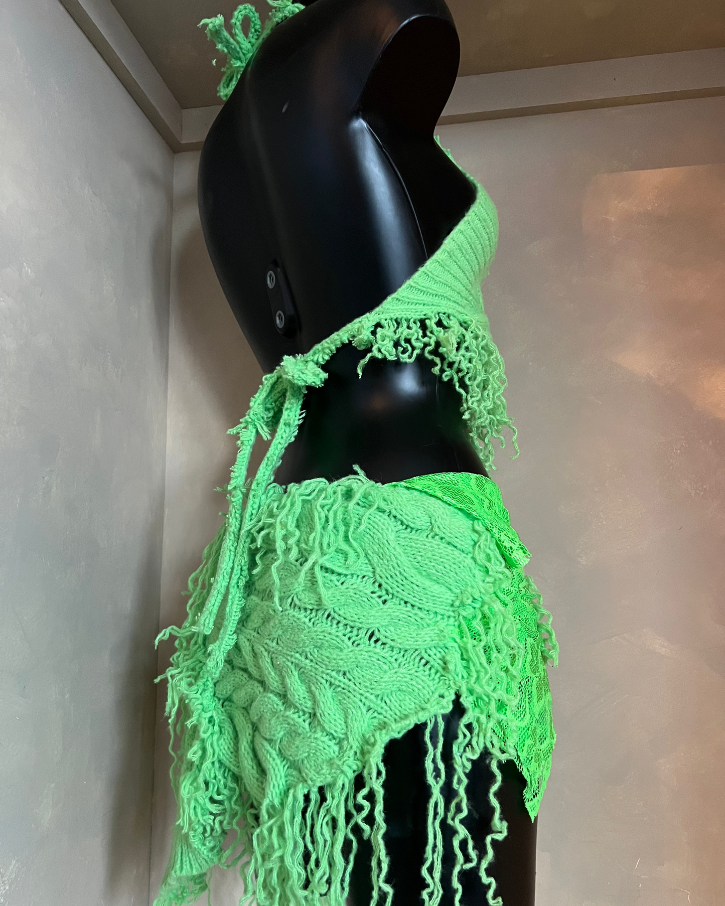 LIME knit co-ord