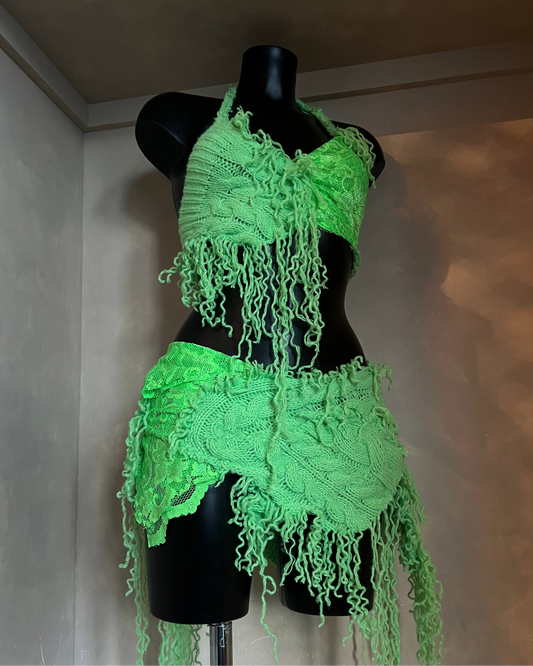 LIME knit co-ord