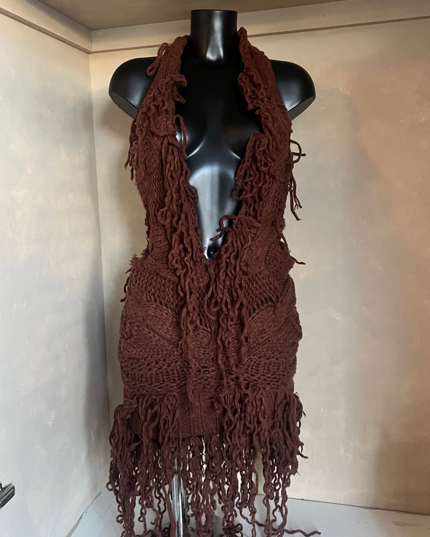 New! PLUNGE knit dress