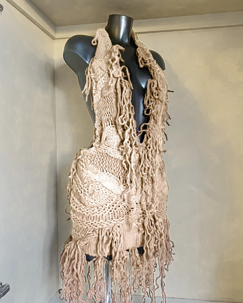 New! PLUNGE knit dress